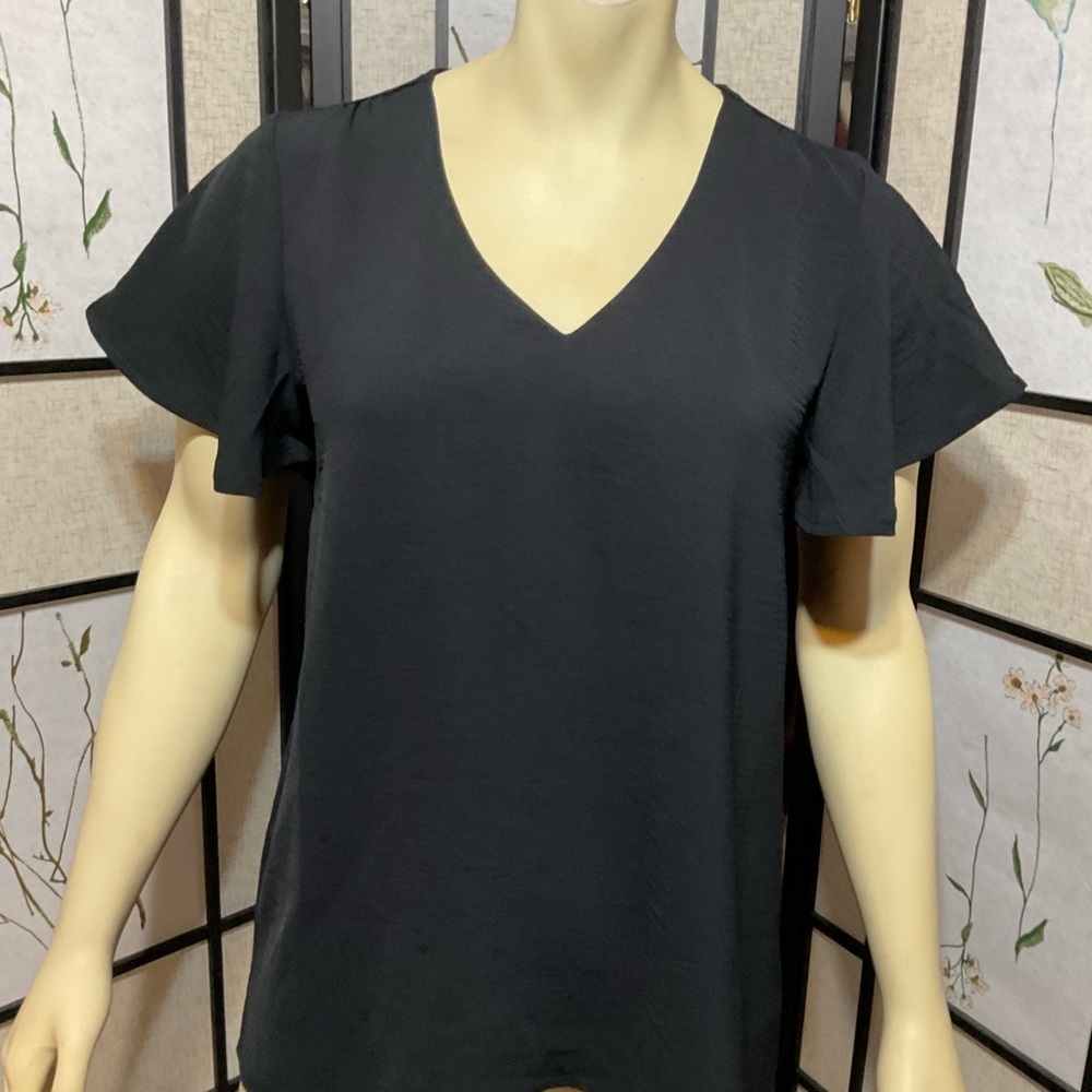 Zenana Black V-Neck Women's Top